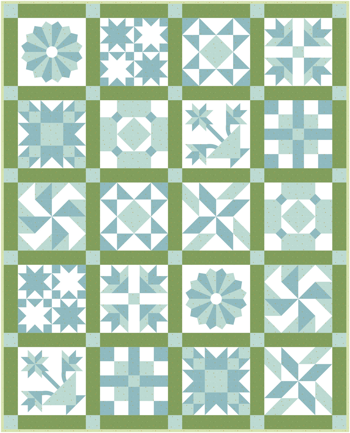 Society Sparkler Vintage Inspired Sampler Quilt Pattern; Digital PDF Quilt Pattern