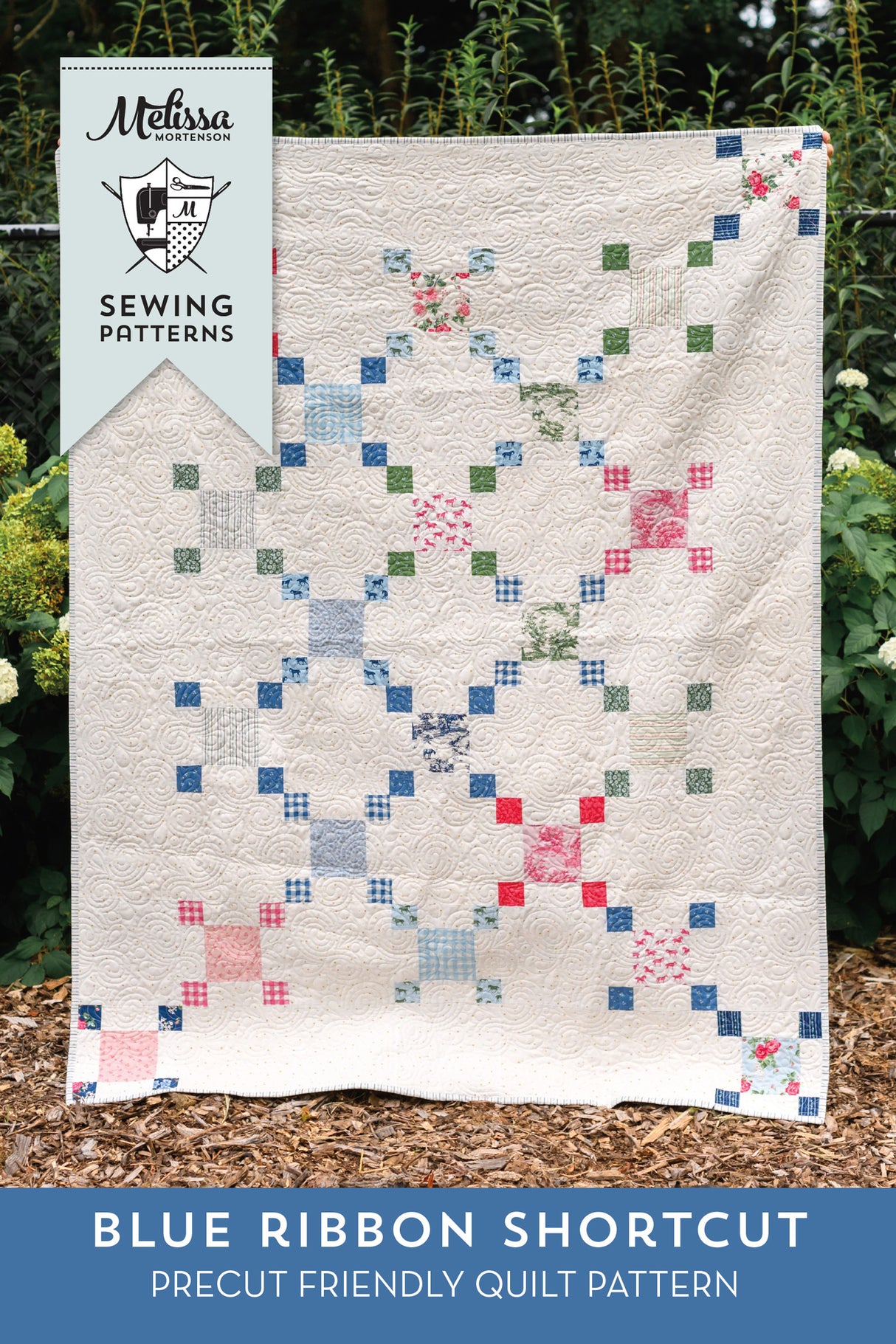Blue Ribbon Shortcut Quilt Pattern | Digital PDF Quilt Pattern