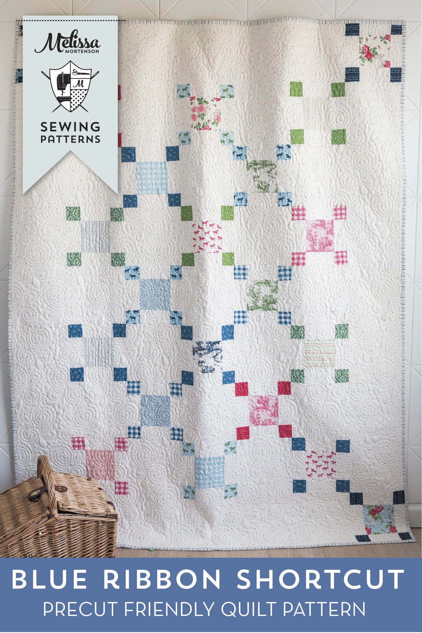 Blue Ribbon Shortcut Quilt Pattern | Digital PDF Quilt Pattern