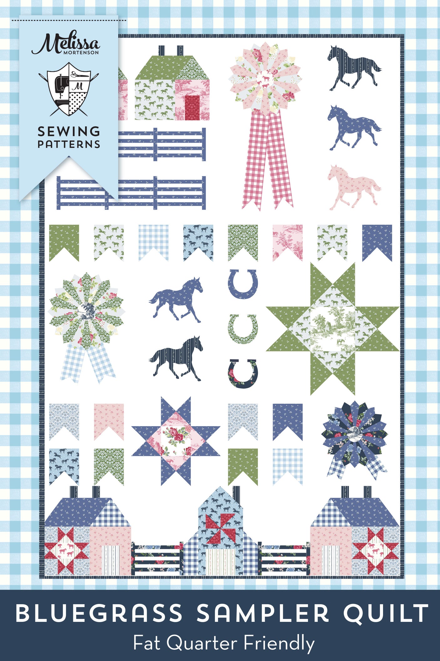 Bluegrass Sampler Quilt Pattern - Digital PDF Pattern