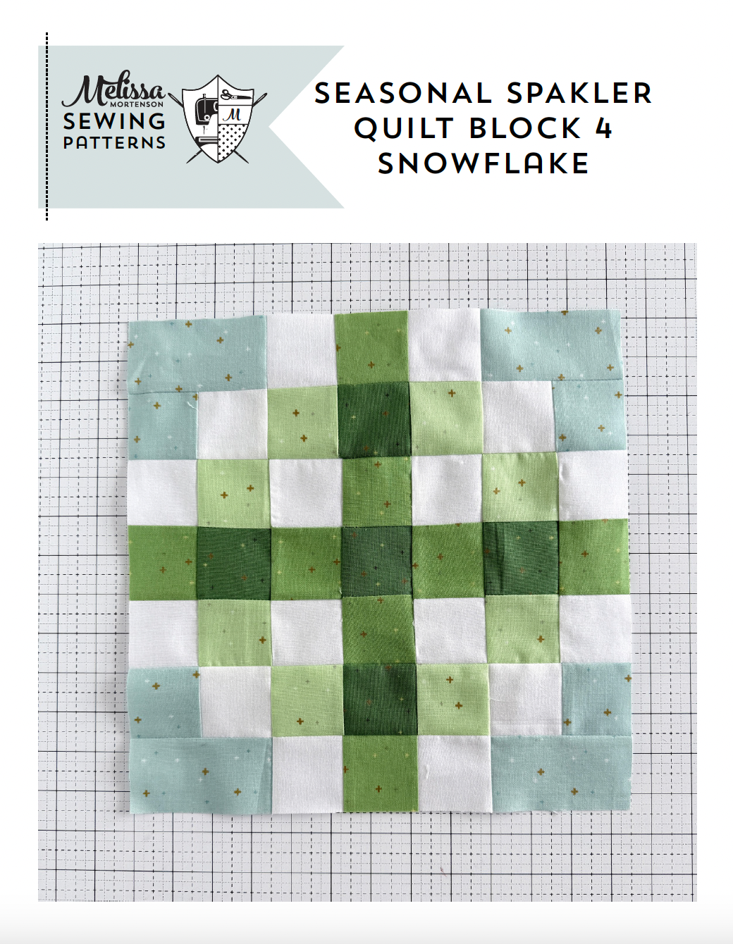 Seasonal Sparkler Quilt Block 4 PDF