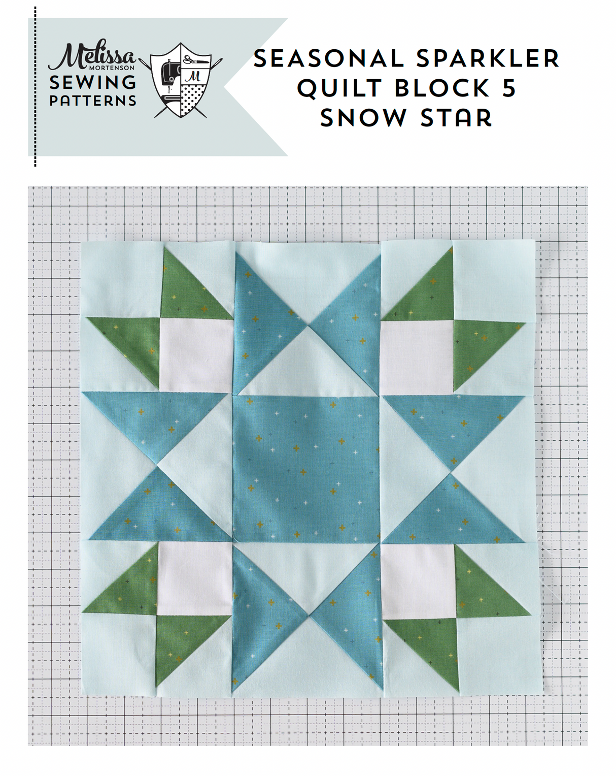 Seasonal Sparkler Quilt Block 5 PDF
