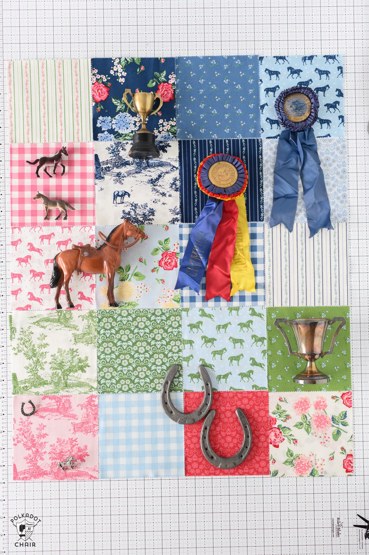 Blue Ribbon Shortcut Precut Quilt Kit; Includes Pattern, Fabric & Sticker