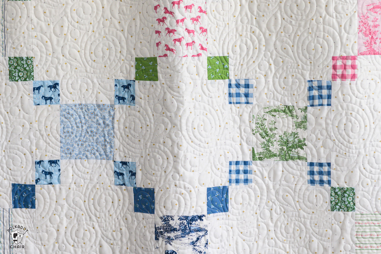 Blue Ribbon Shortcut Precut Quilt Kit; Includes Pattern, Fabric & Sticker