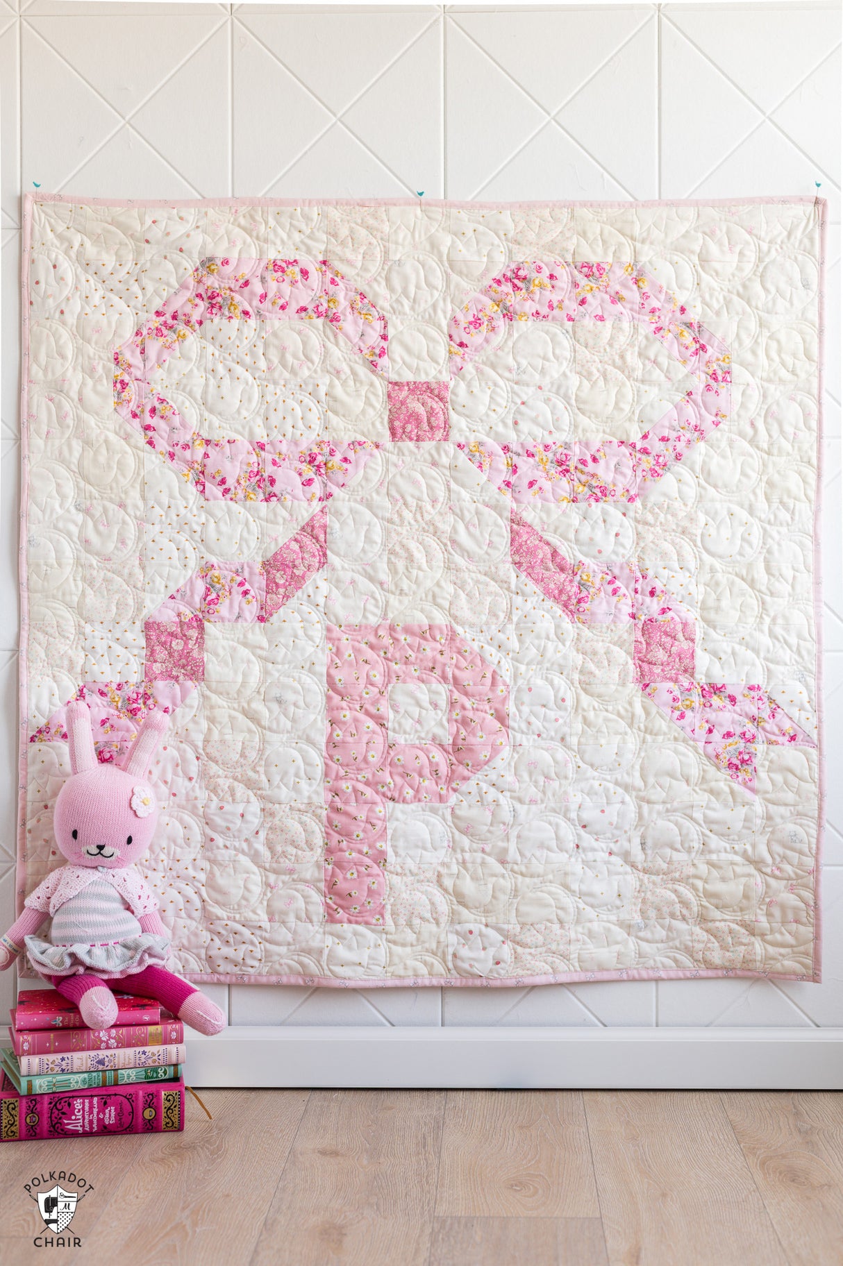 Bows and Monograms Quilt Pattern with Holiday Version | Digital PDF Pattern