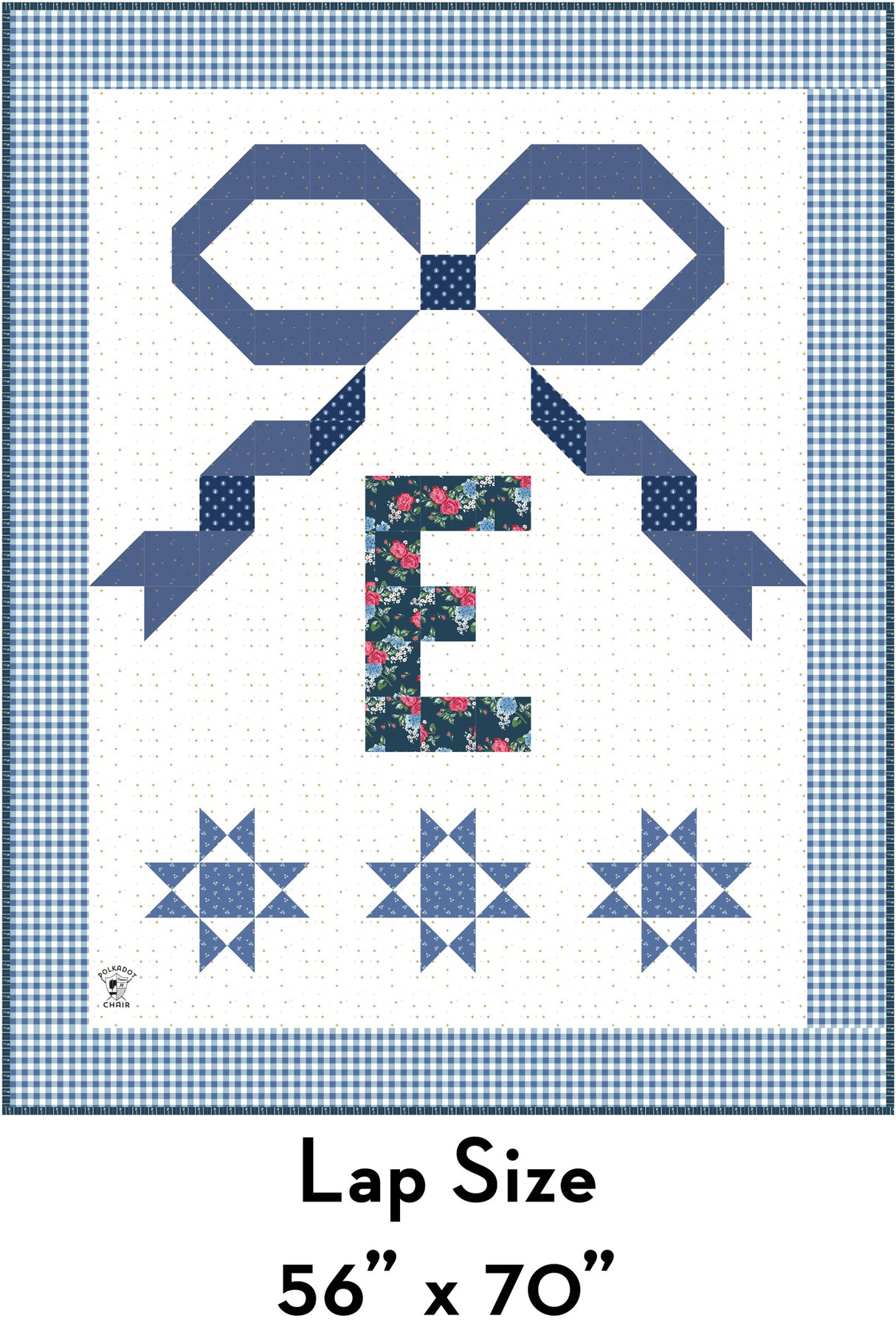 Bows and Monograms Quilt Pattern with Holiday Version | Digital PDF Pattern
