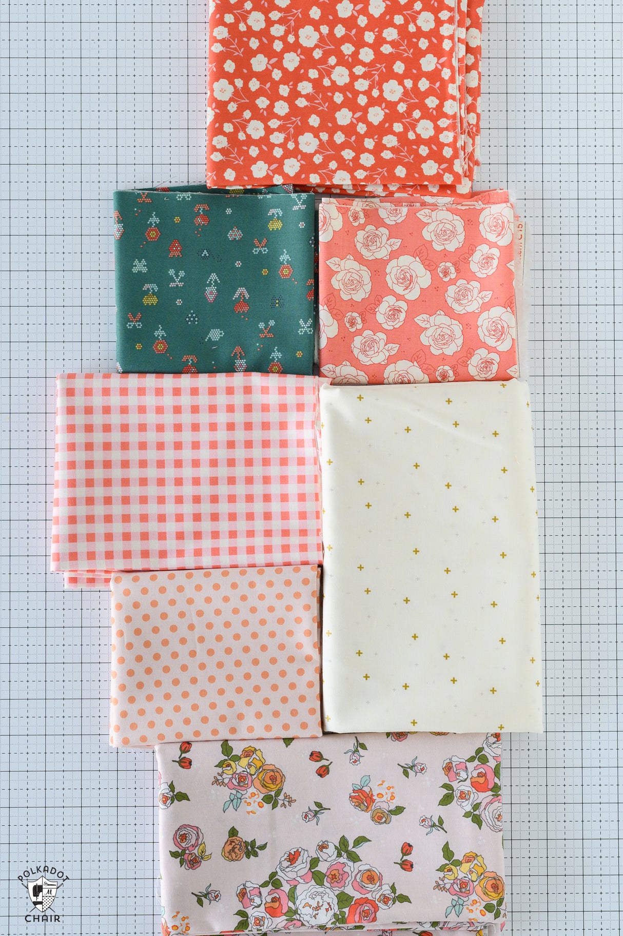 Pumpkin Bows and Monograms Quilt Kit; Includes Fabric and Pattern