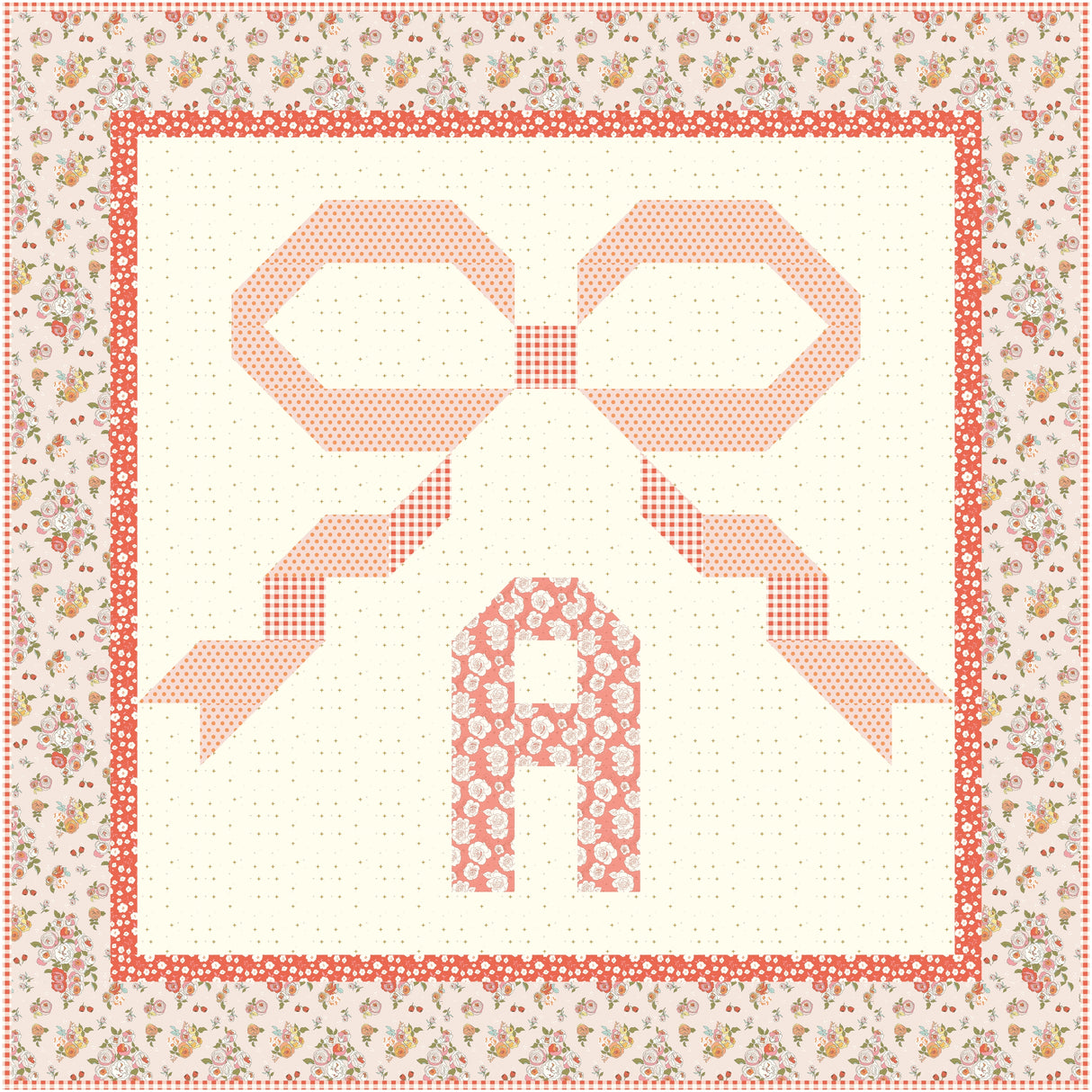 Bows and Monograms Quilt Kit; Includes Fabric and Pattern