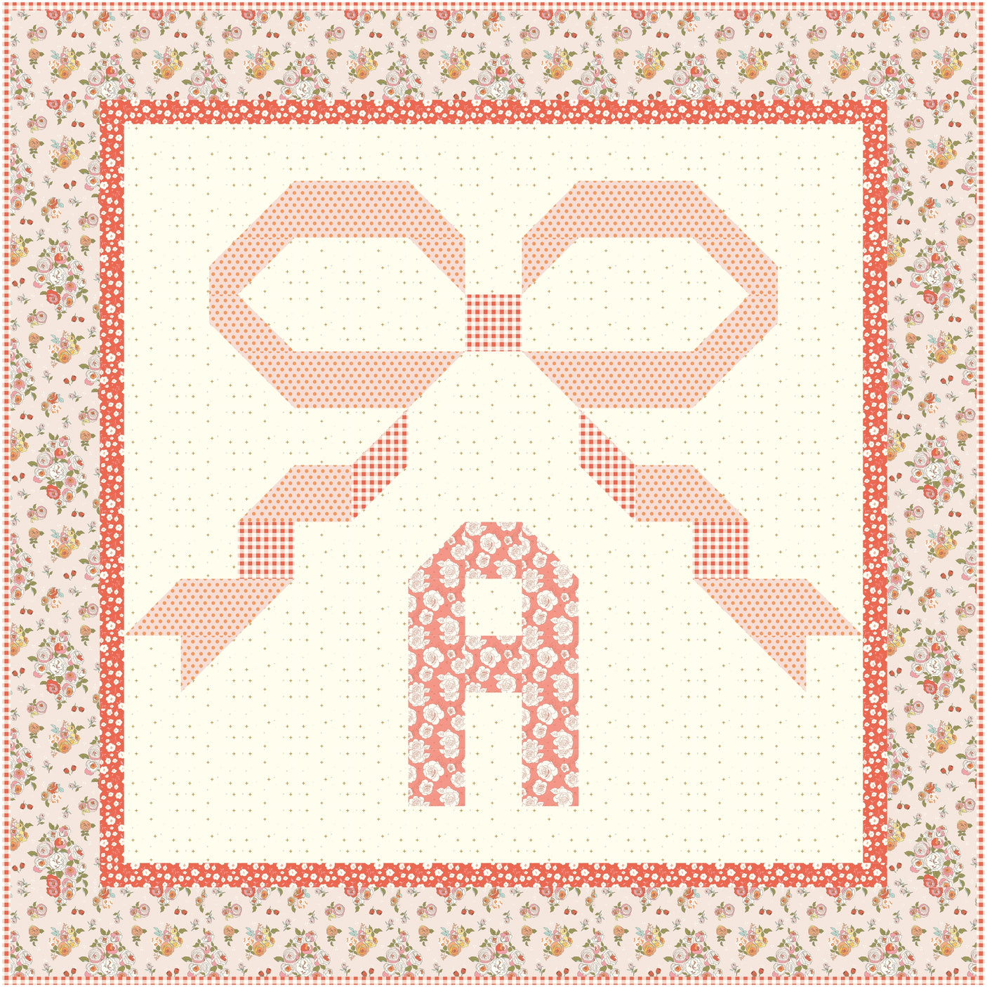 Bows and Monograms Quilt Kit; Includes Fabric and Pattern