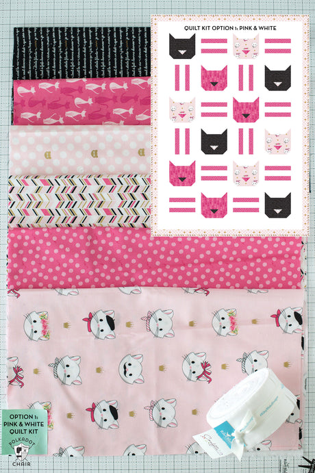 Cat Dash Quilt Kit: Fabric & Pattern