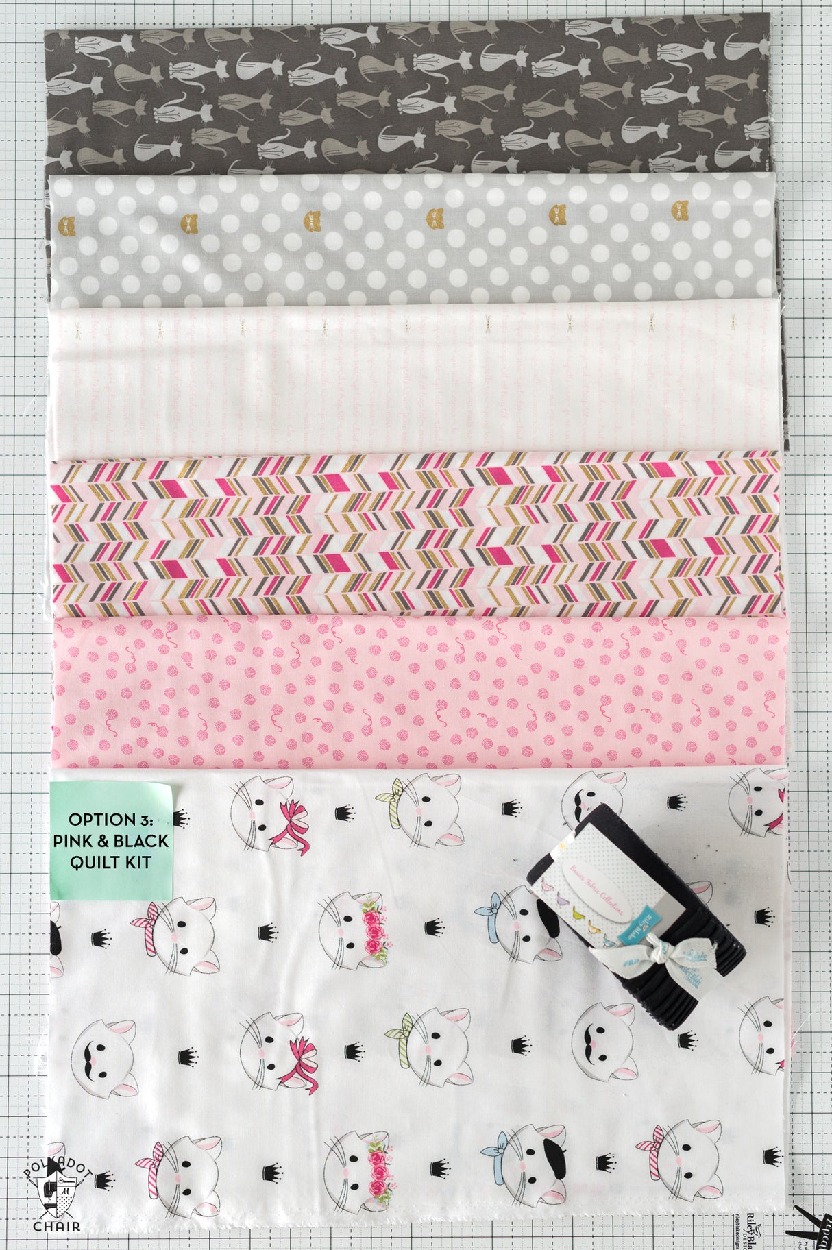 Cat Dash Quilt Kit: Fabric & Pattern