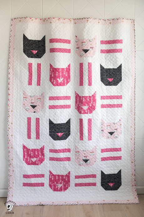 Cat Dash Quilt Kit: Fabric & Pattern