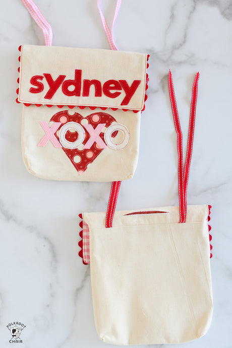 Valentine's Day Chair Backer Pouch & Fabric Envelope | Digital PDF Sewing Pattern