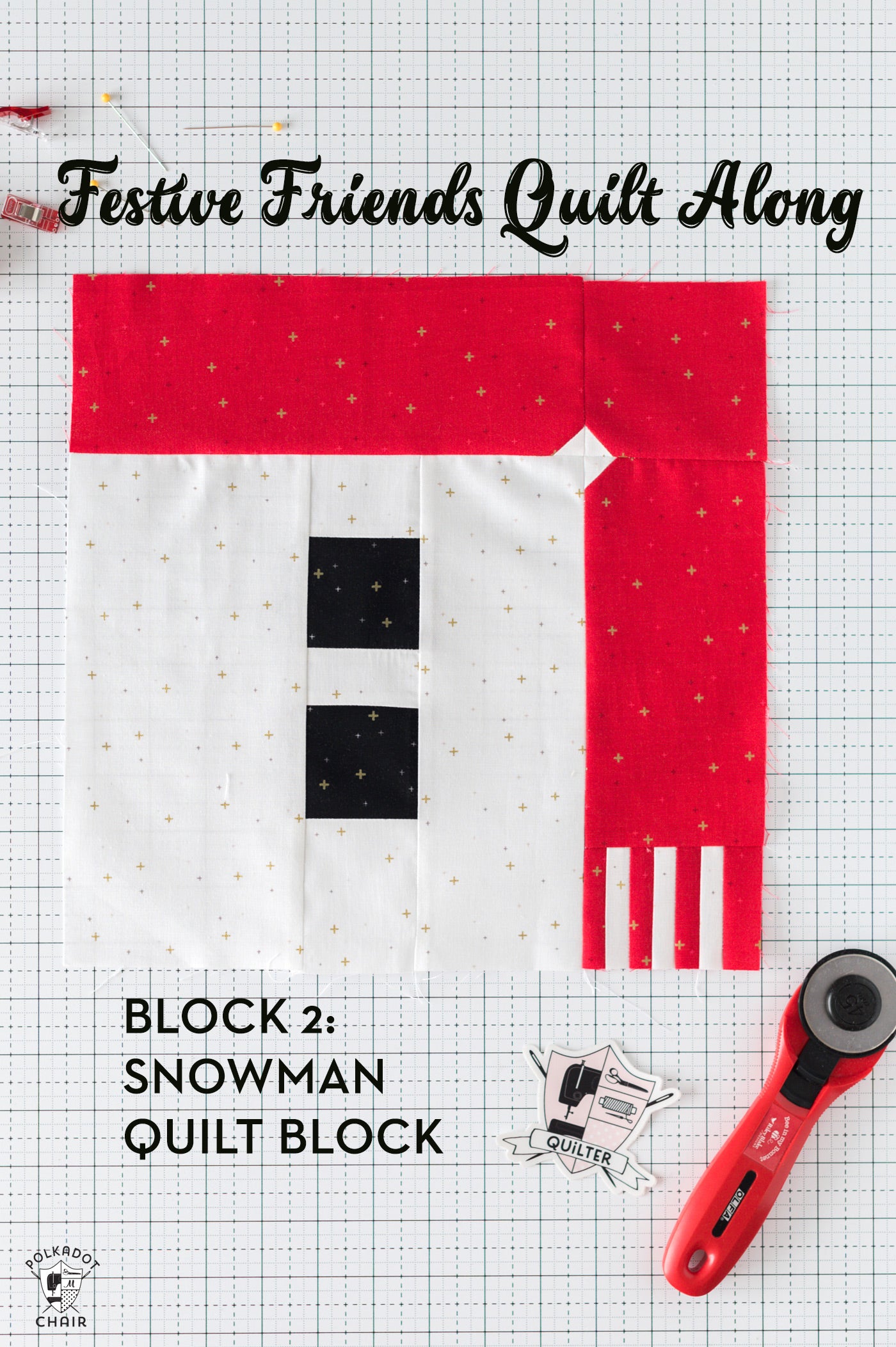 Festive Friends Christmas Quilt Pattern | Printed Pattern