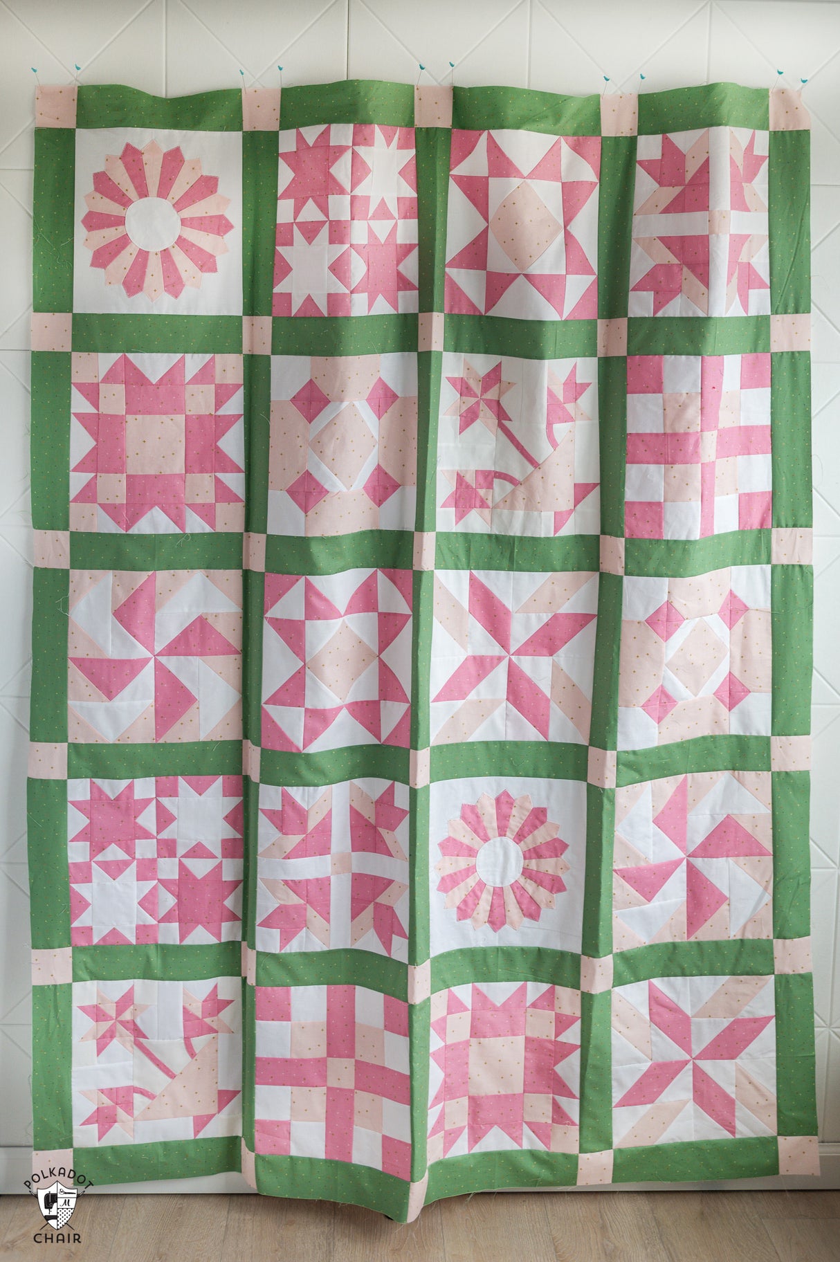 Society Sparkler Vintage Inspired Sampler Quilt Pattern; Digital PDF Quilt Pattern