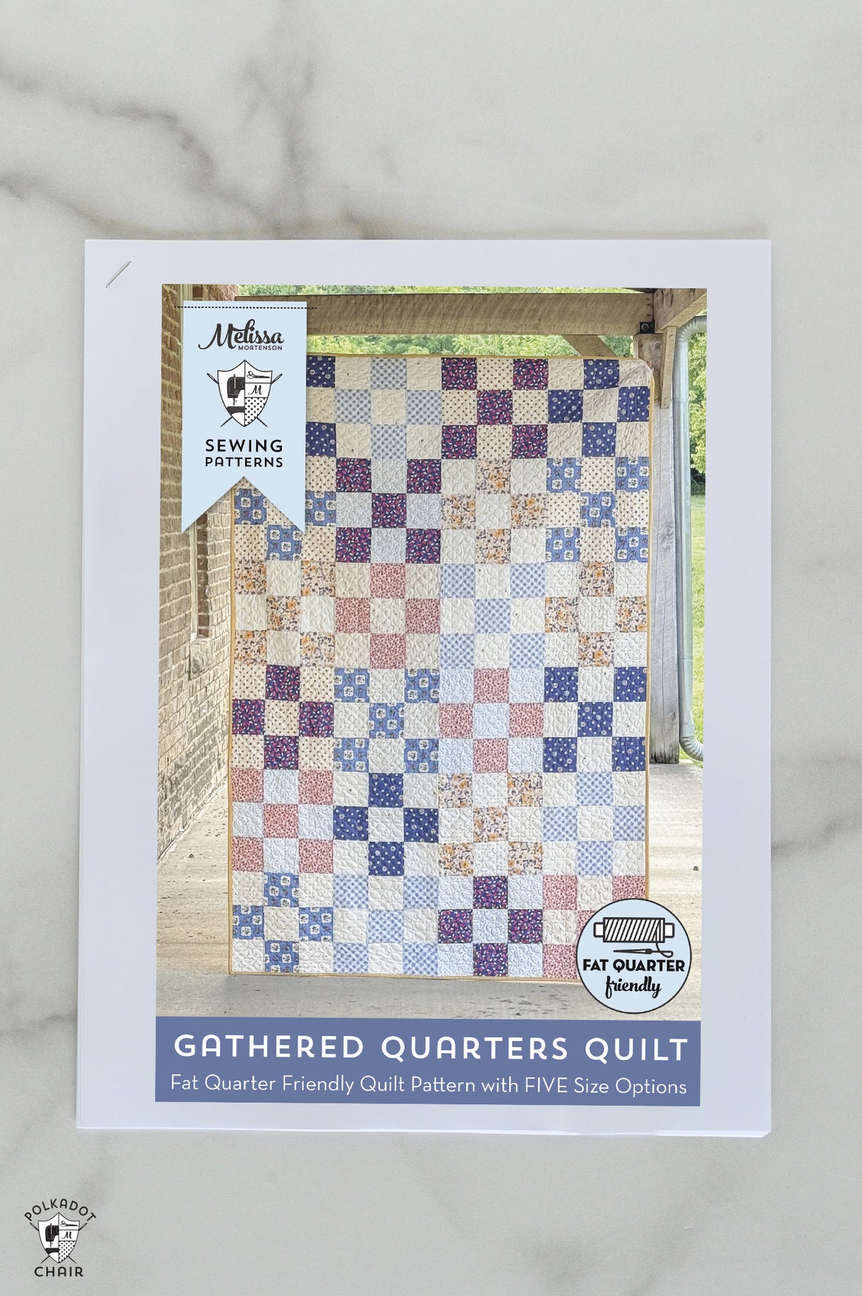Gathered Quarters Quilt Pattern - Printed Copy