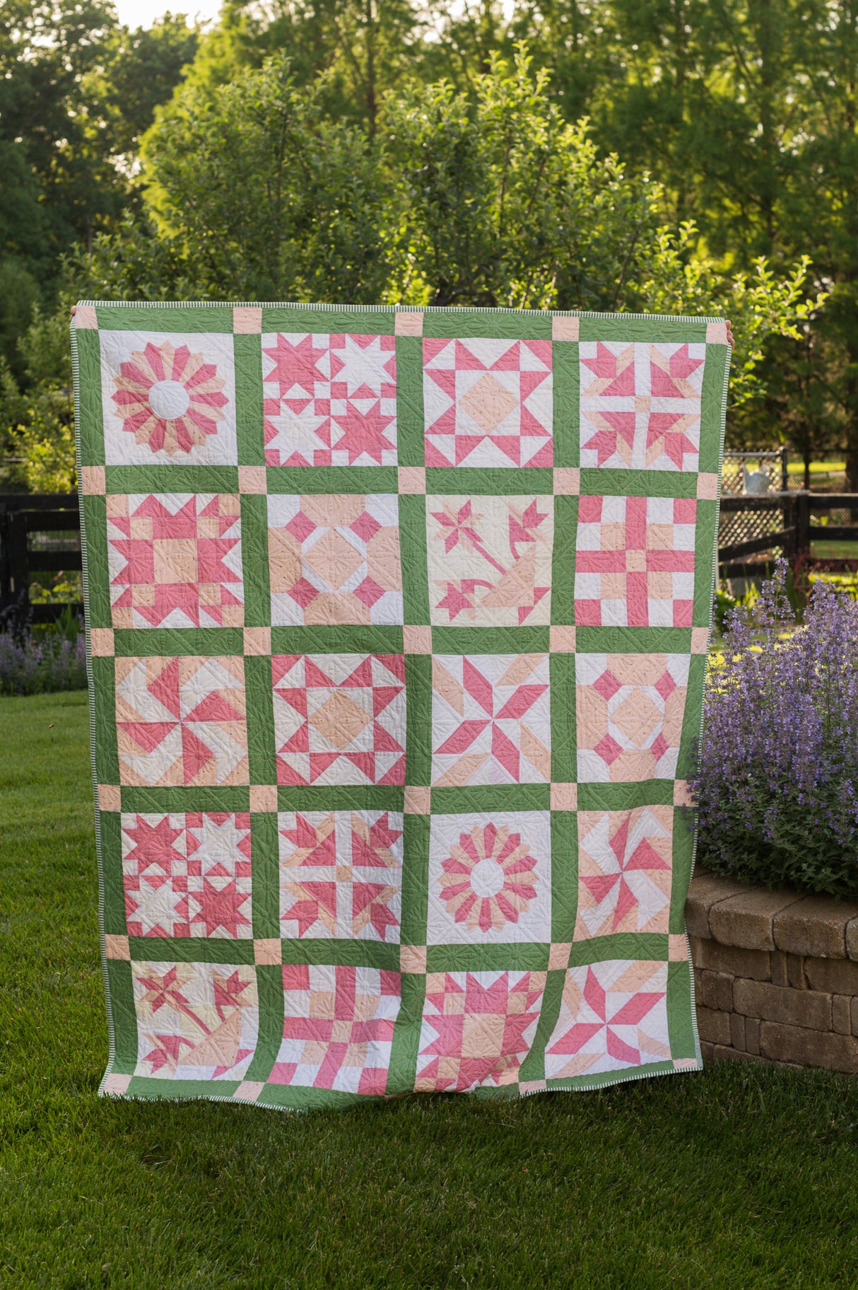Society Sparkler Vintage Inspired Sampler Quilt Pattern; Digital PDF Quilt Pattern