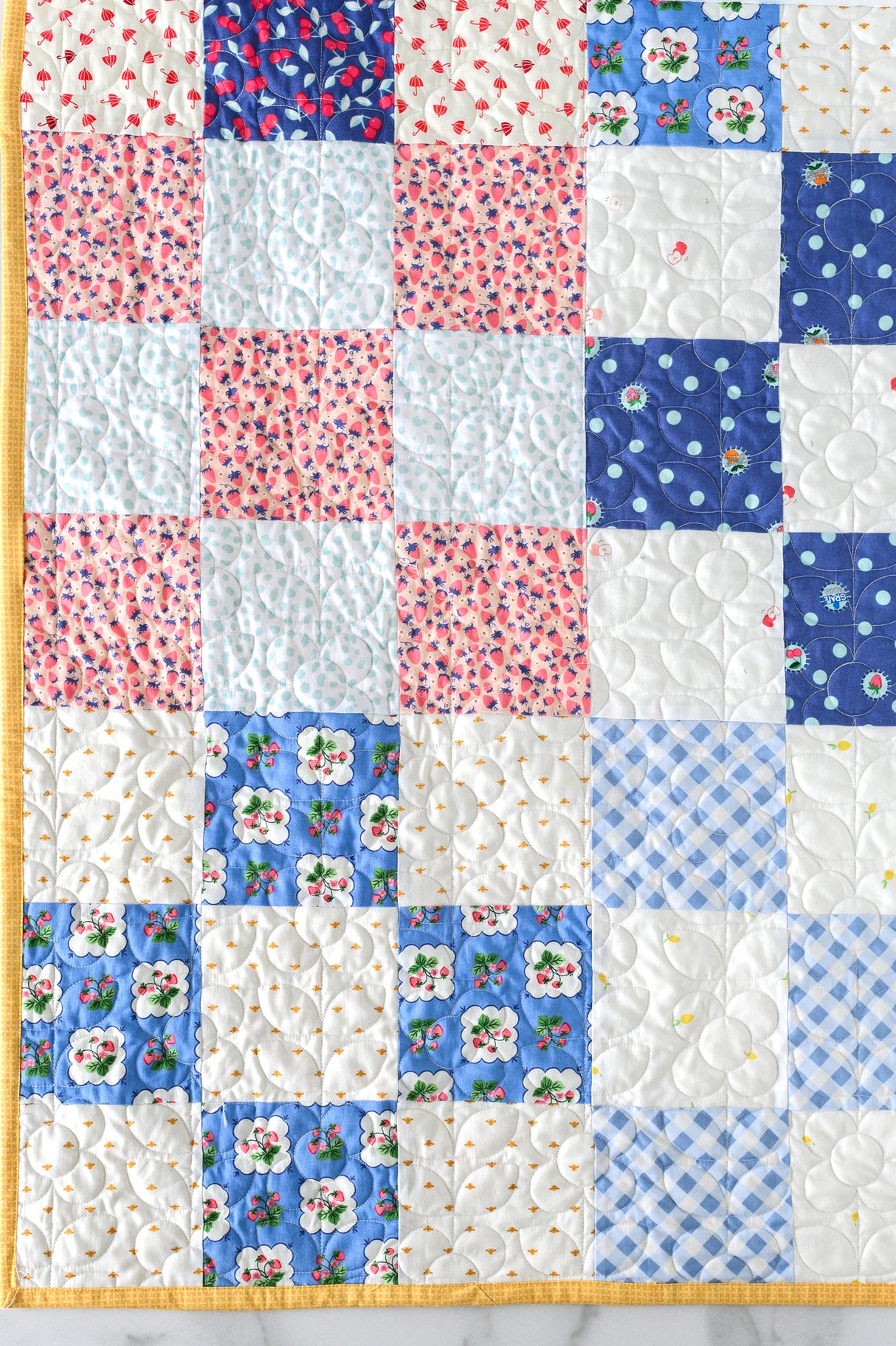 Gathered Quarters Quilt Pattern - Printed Copy