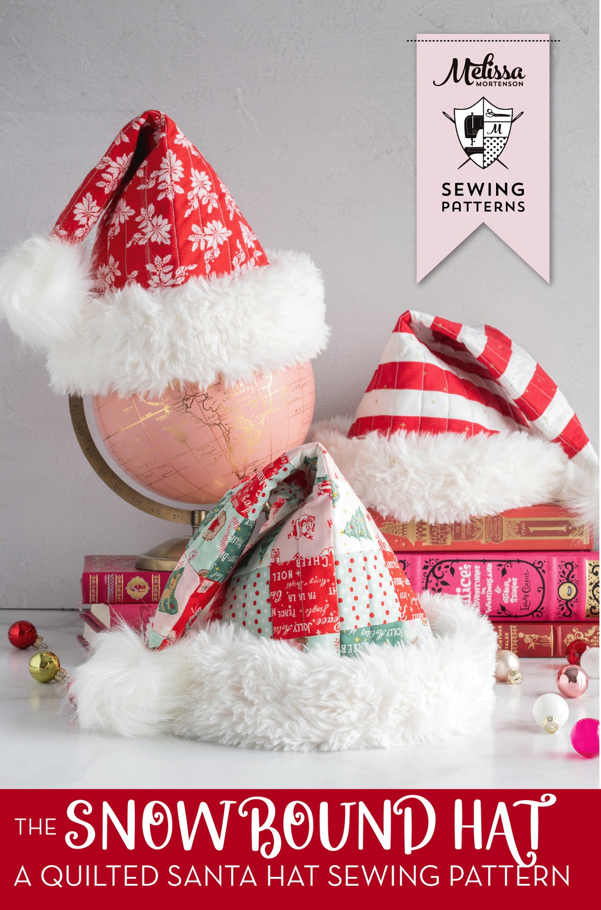 Snowbound Quilted Santa Hat Sewing Pattern | Digital PDF Pattern