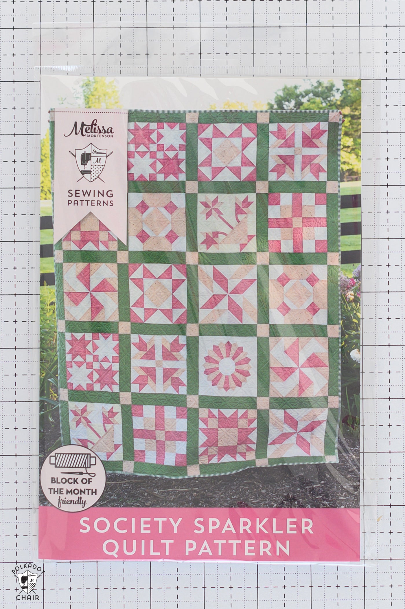 Society Sparkler Vintage Inspired Sampler Quilt Pattern | Printed Pattern