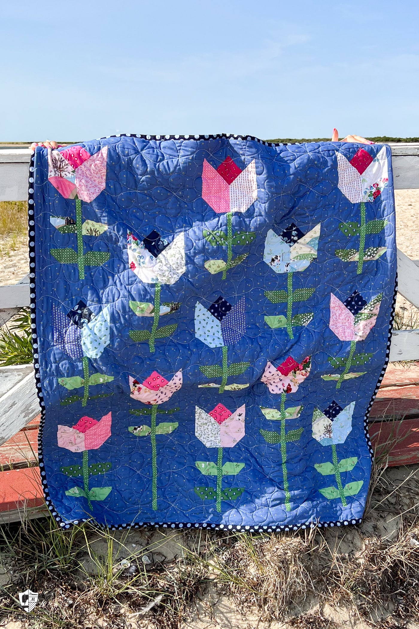 Tailored Tulips Quilt Pattern | Printed Pattern