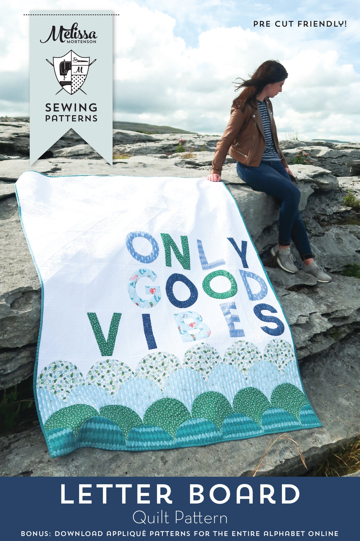 Letter Board Quilt Pattern | PRINTED PATTERN