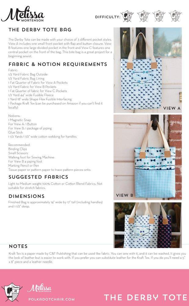 The Derby Tote Bag | PRINTED PATTERN
