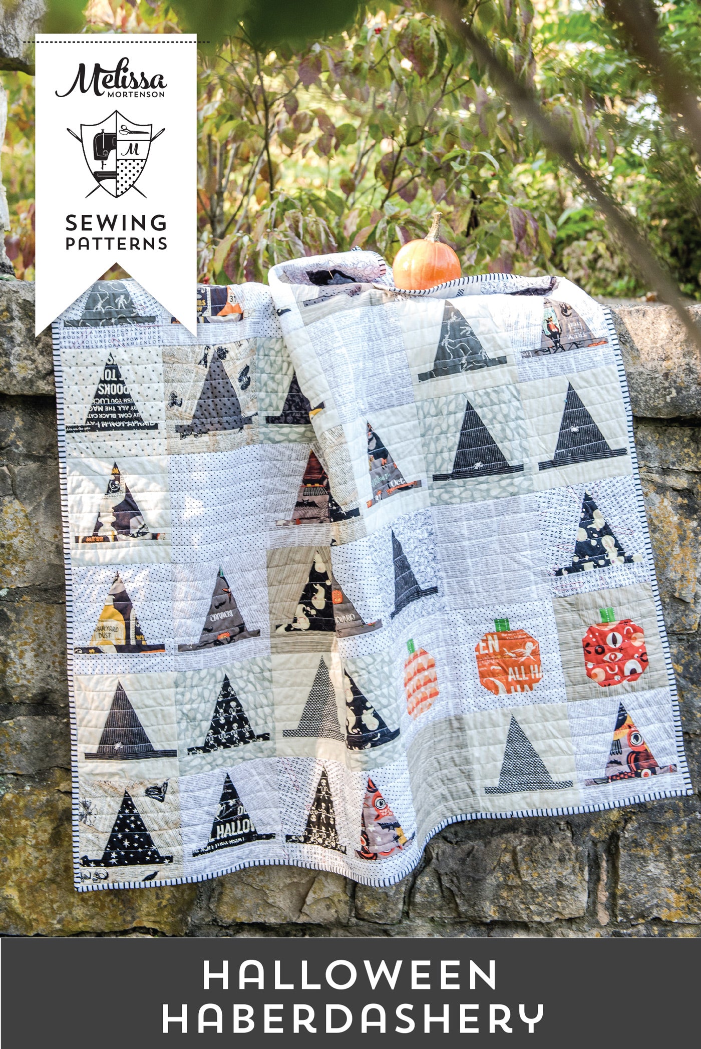 Halloween Haberdashery Witch Hat Quilt Pattern | Printed Pattern on