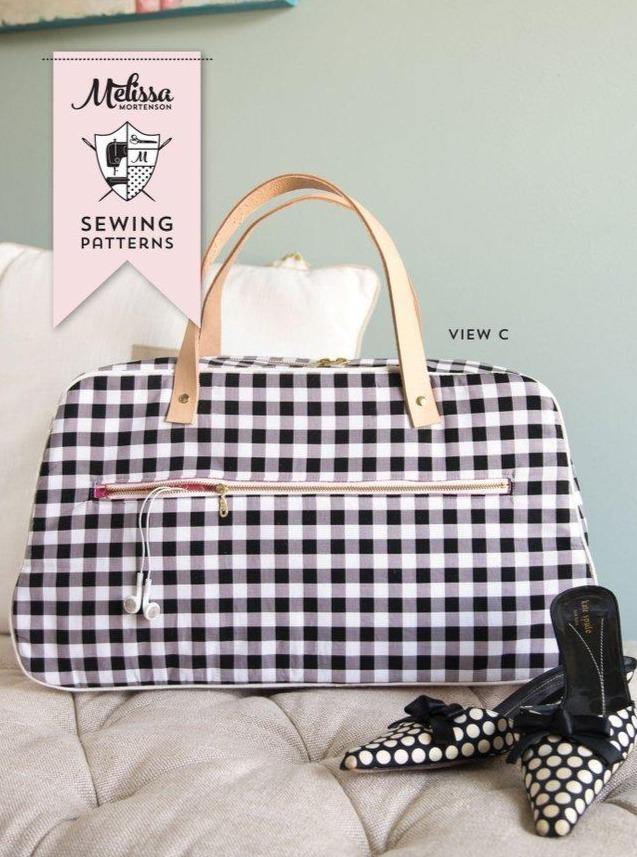 Retro Travel Bag Sewing Pattern | Digital PDF Pattern