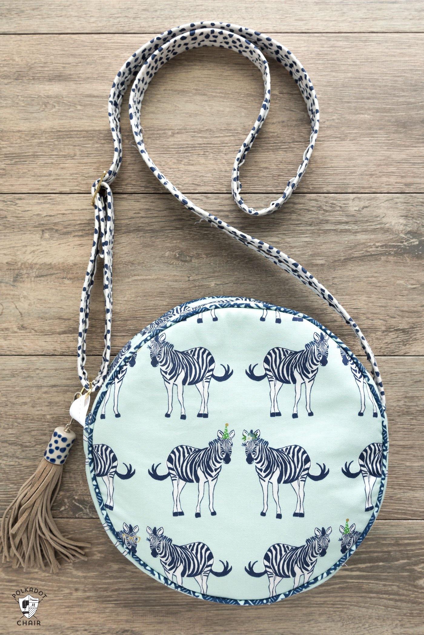 Alice Bag Circle Purse Sewing Pattern | Printed Pattern
