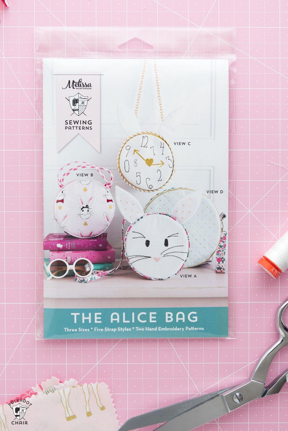 Alice Bag Circle Purse Sewing Pattern | Printed Pattern
