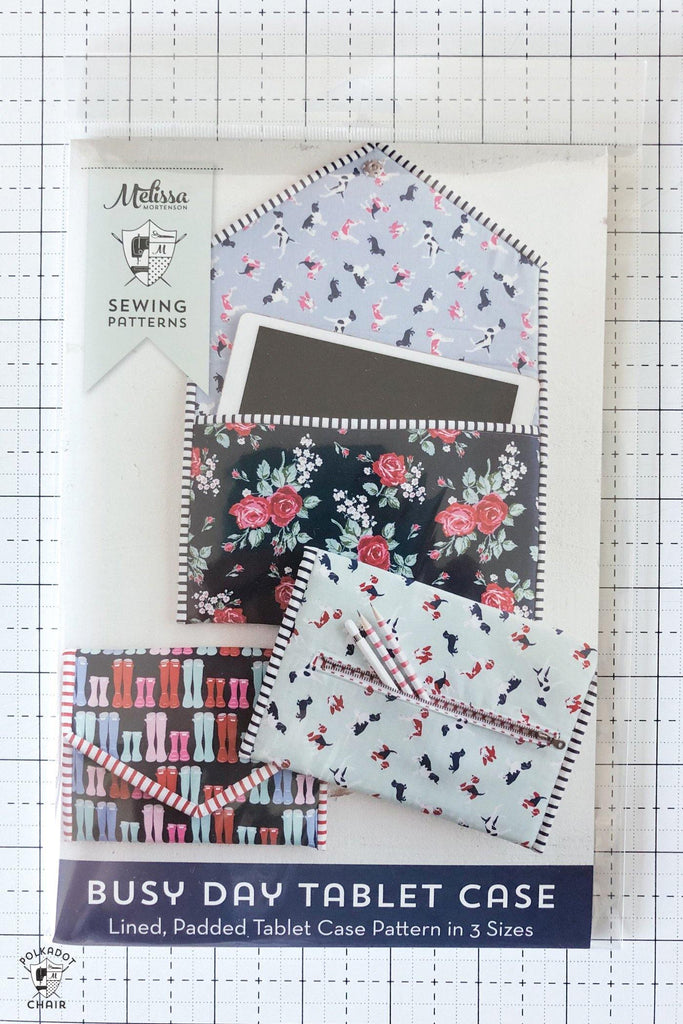 Busy Day Tablet Case | Printed Sewing Pattern - Polka Dot Chair Patterns by Melissa Mortenson