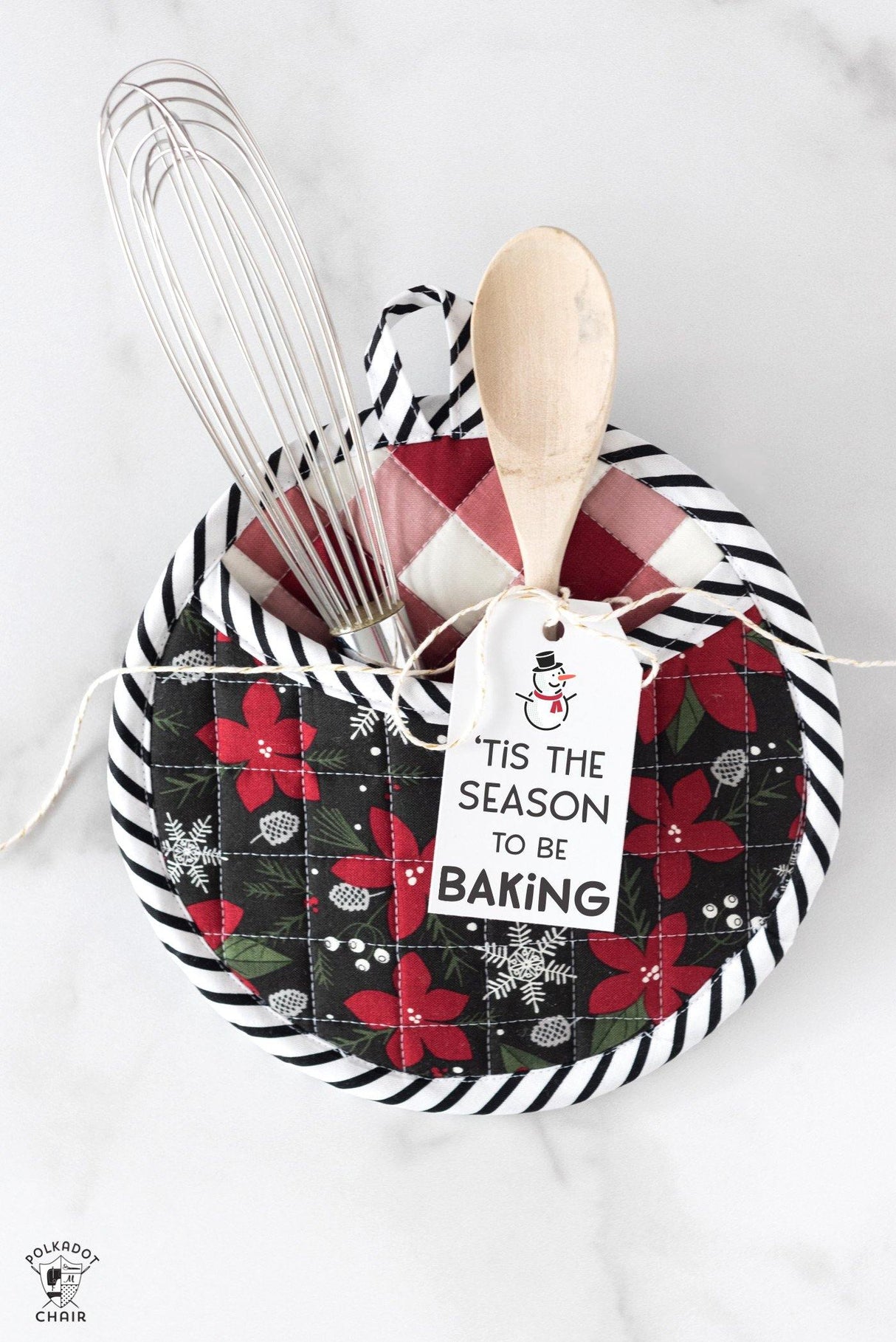 Quilted Potholder Parade Sewing Pattern with Holiday Version | Digital PDF - Polka Dot Chair Patterns by Melissa Mortenson
