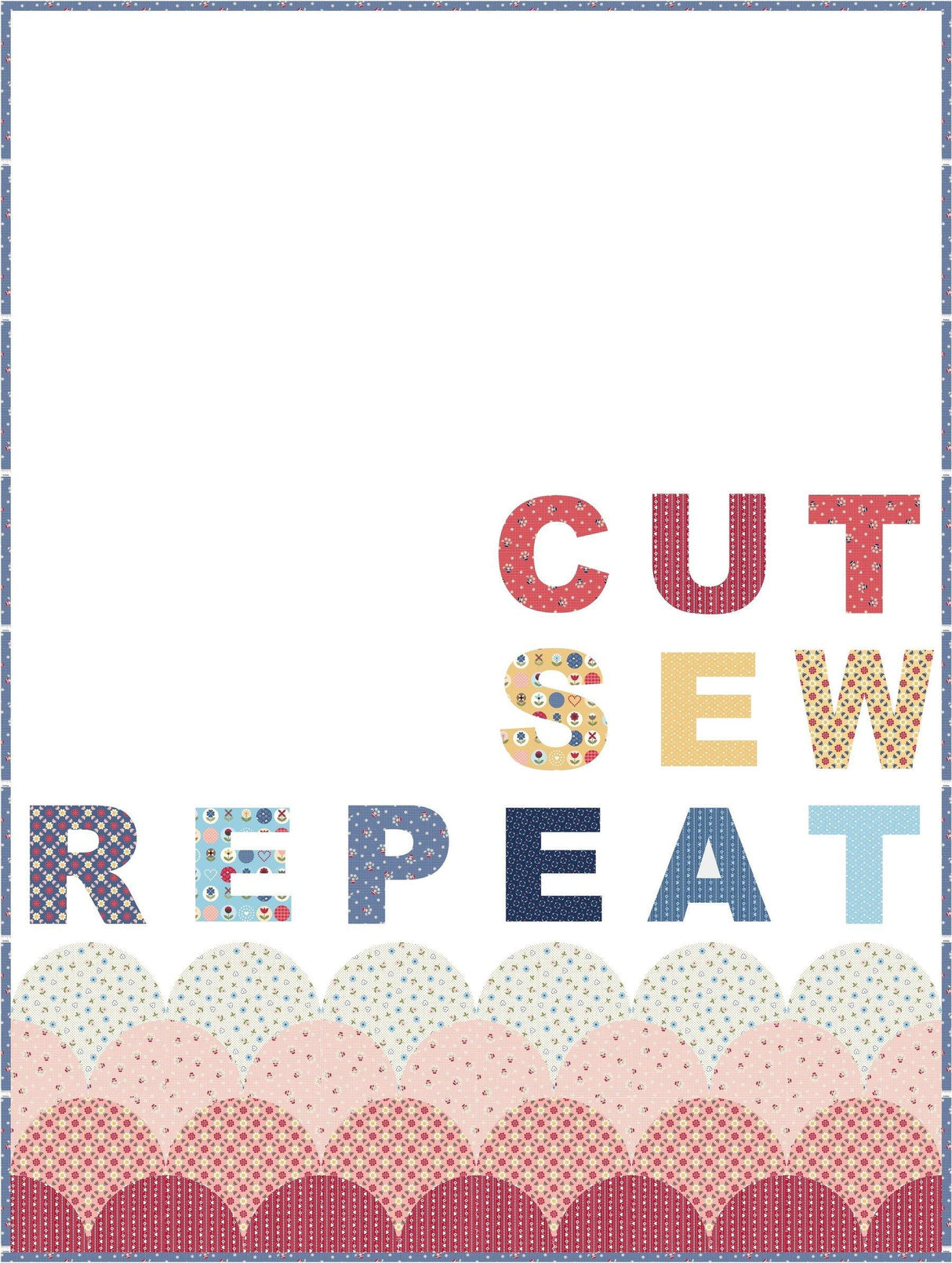 Letter Board Quilt Pattern | PRINTED PATTERN - Polka Dot Chair Patterns by Melissa Mortenson