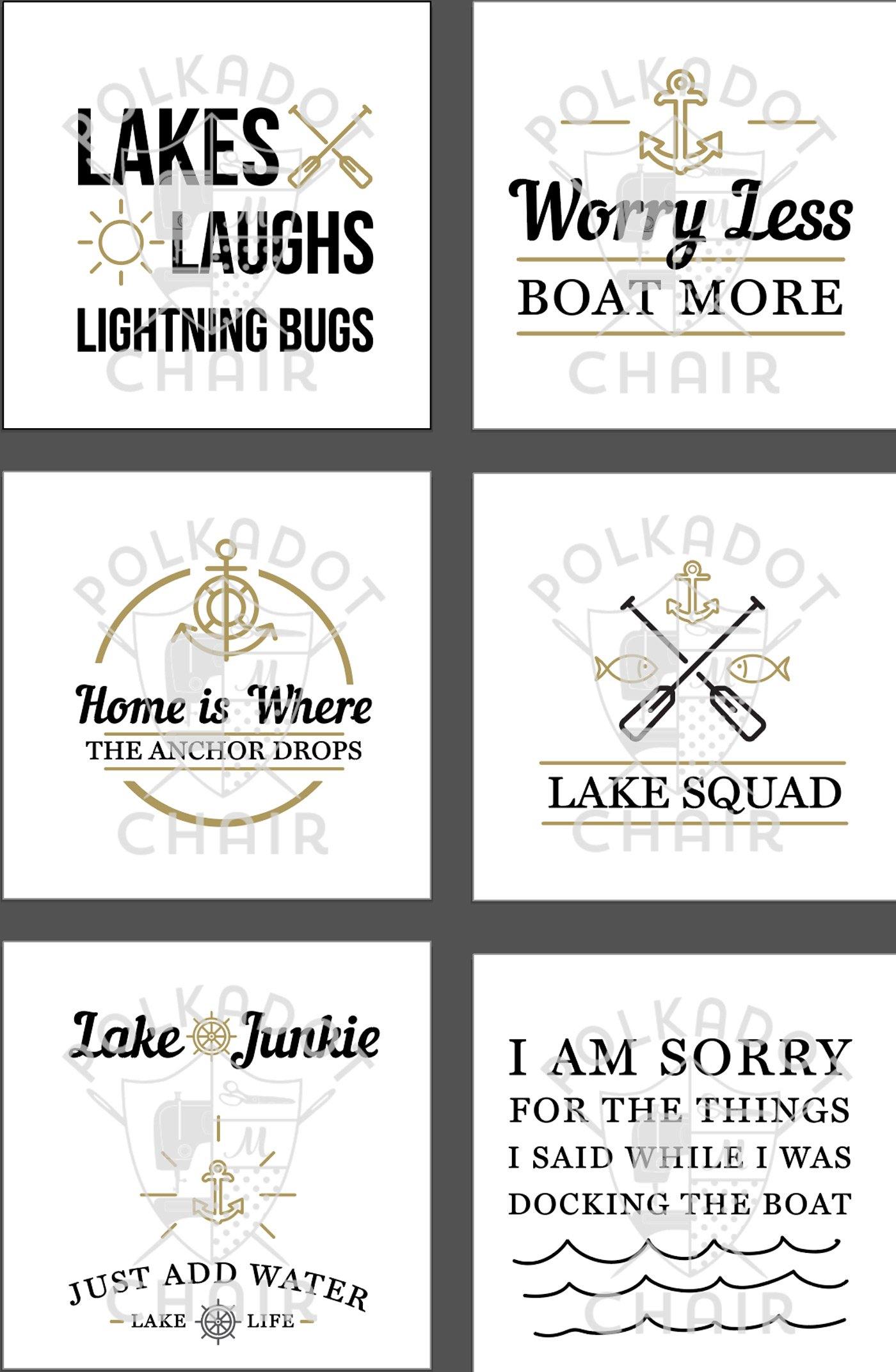 Lake SVG Files | Digital Prodcut - Polka Dot Chair Patterns by Melissa Mortenson