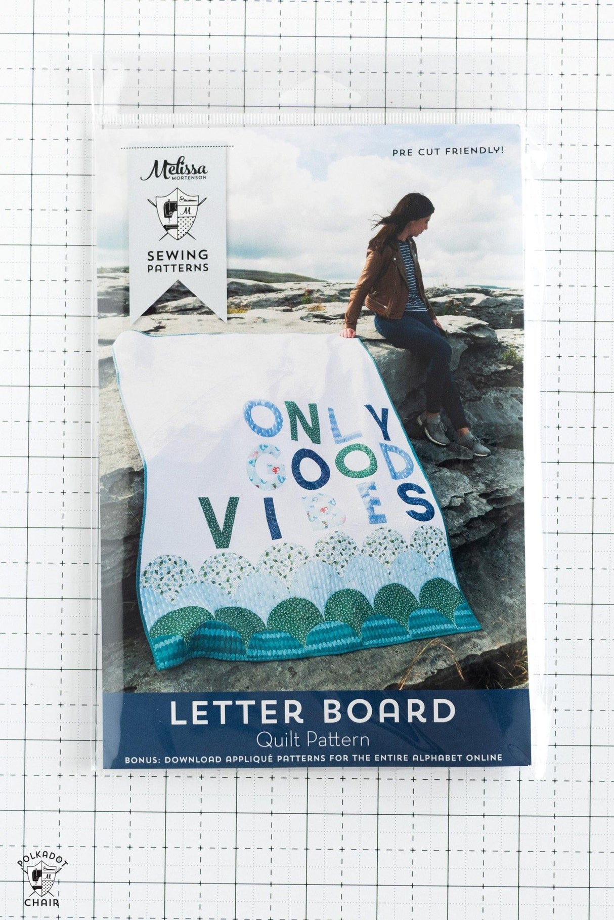 Letter Board Quilt Patterns; Package of 6 | Wholesale Only