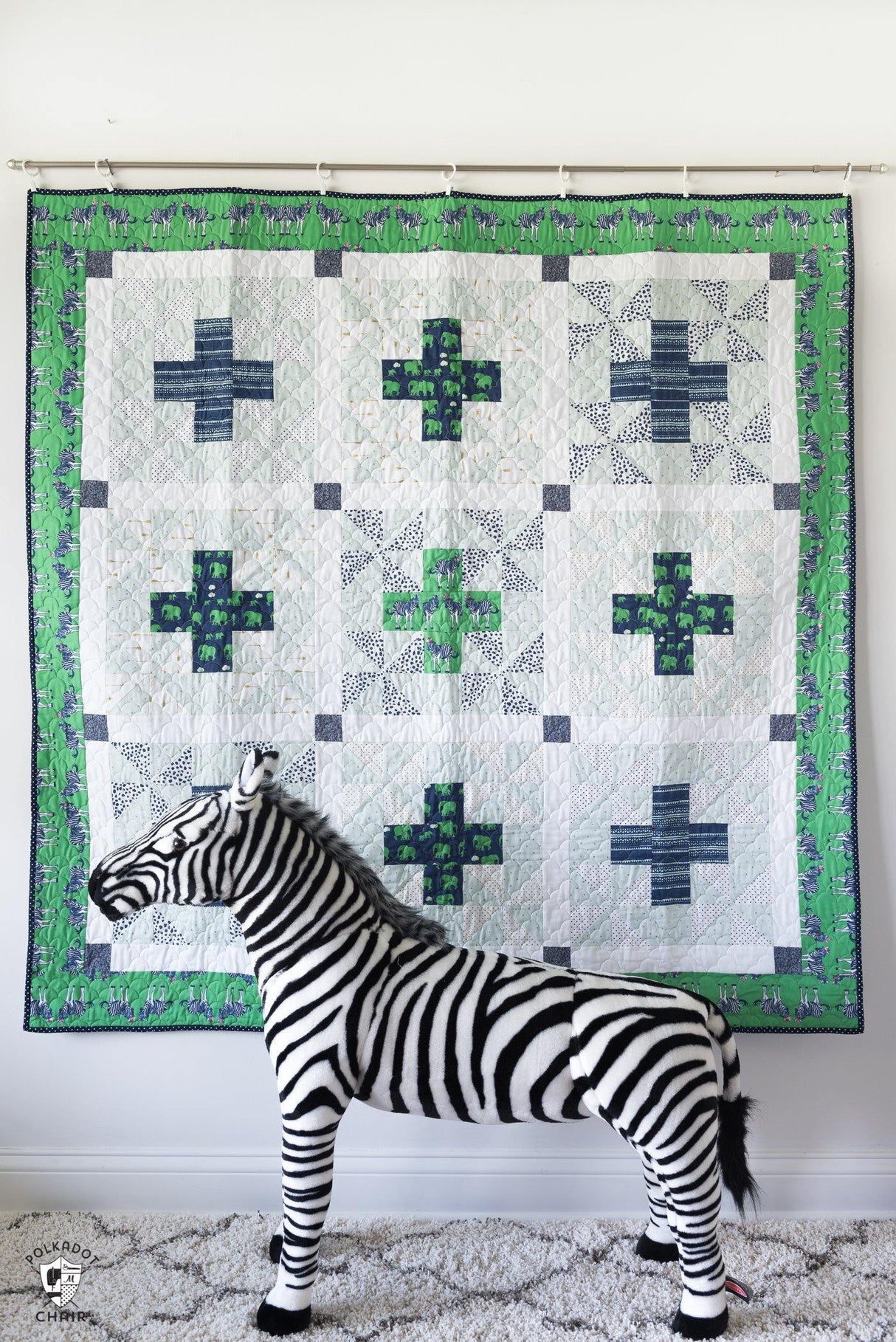 Patchwork Safari Quilt Pattern (in 3 sizes) | Digital PDF Pattern