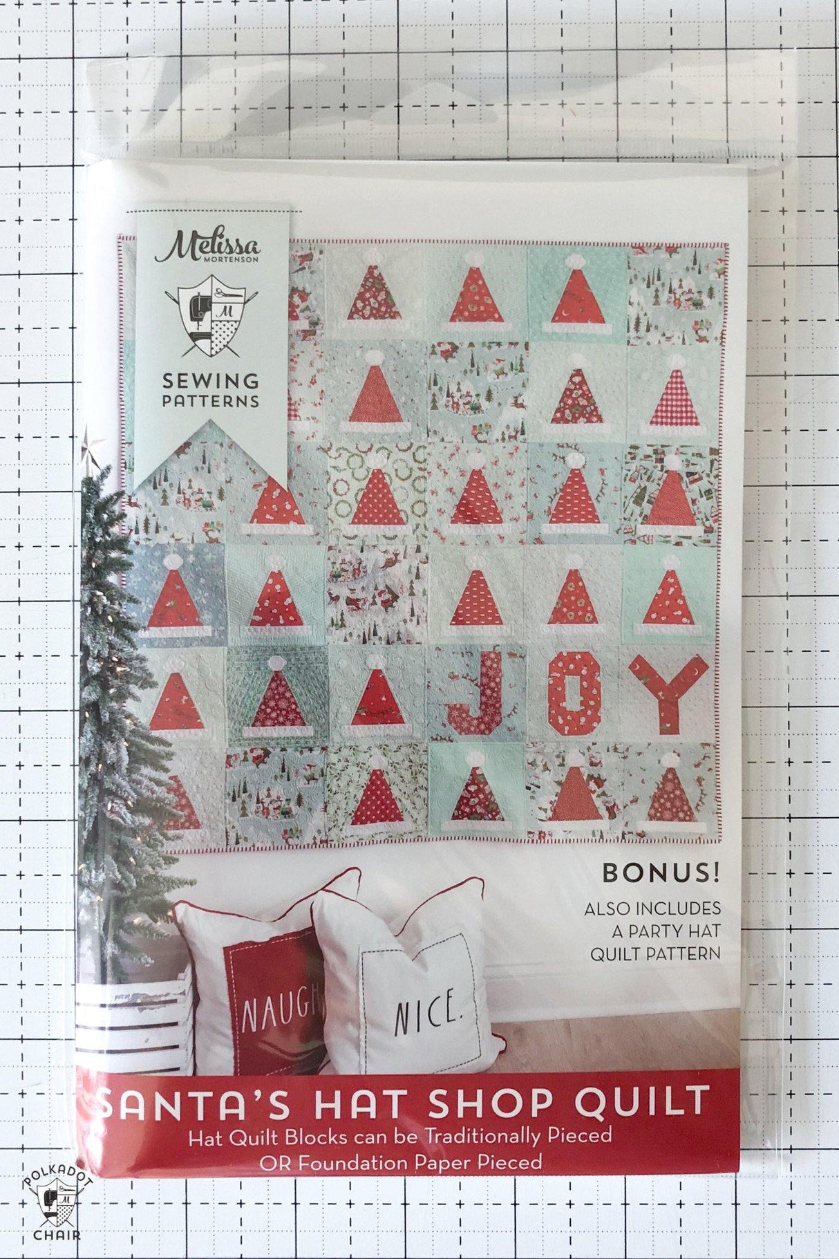 Santa's Hat Shop Quilt Patterns; Package of 6 | Wholesale Only