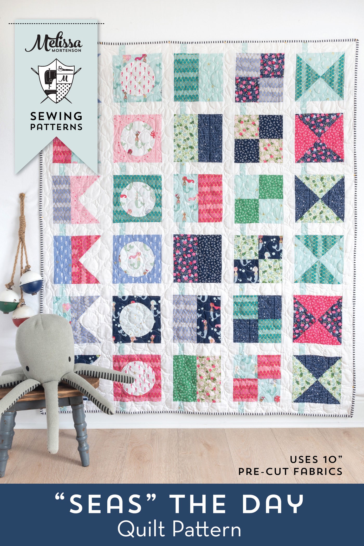 Seas the Day Nautical Quilt Pattern | PRINTED Pattern