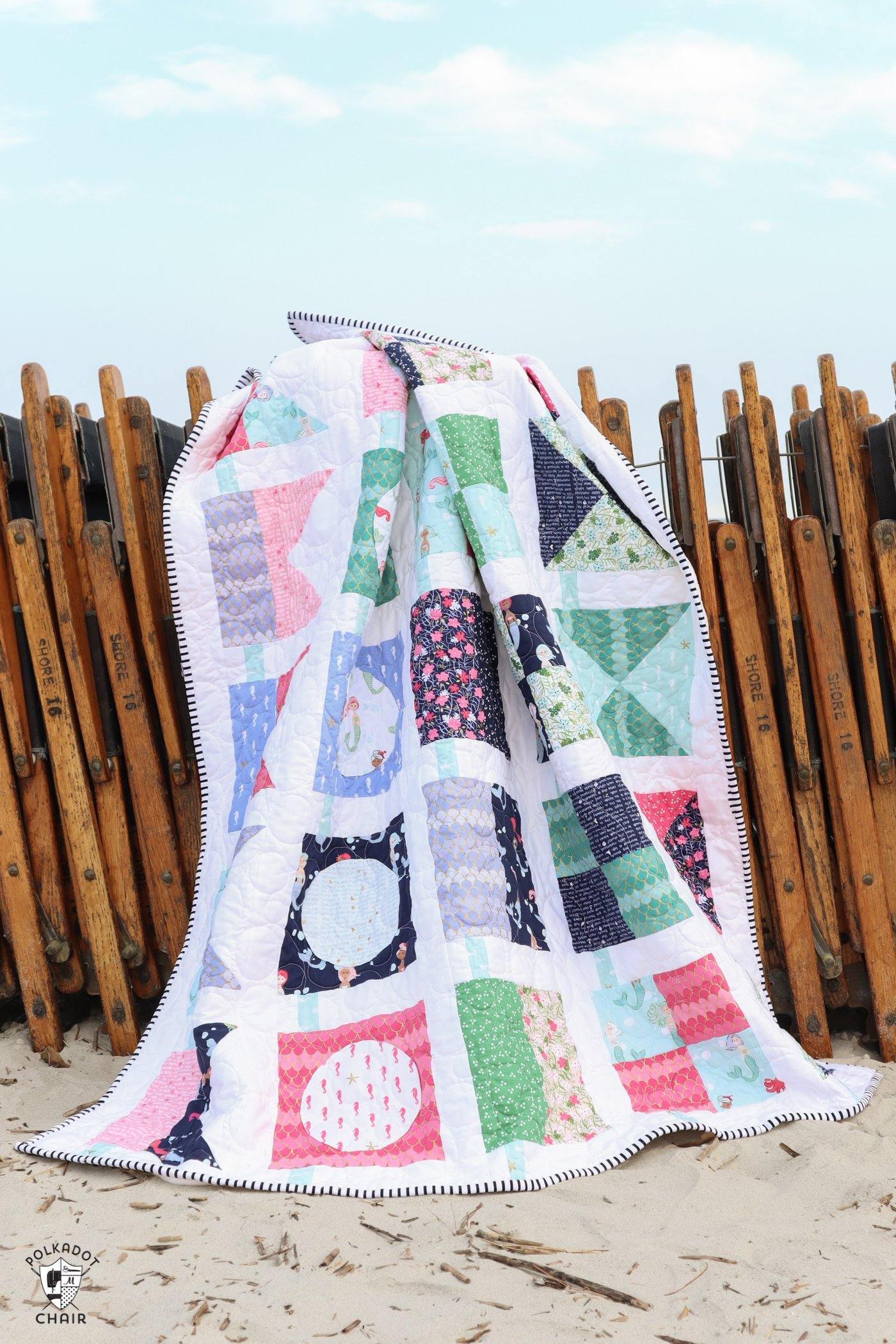 Seas the Day Quilt Pattern | PRINTED Pattern - Polka Dot Chair Patterns by Melissa Mortenson