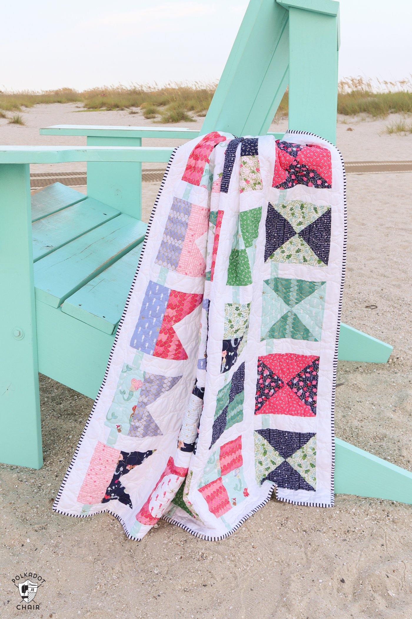 Seas the Day Quilt Pattern | PRINTED Pattern - Polka Dot Chair Patterns by Melissa Mortenson