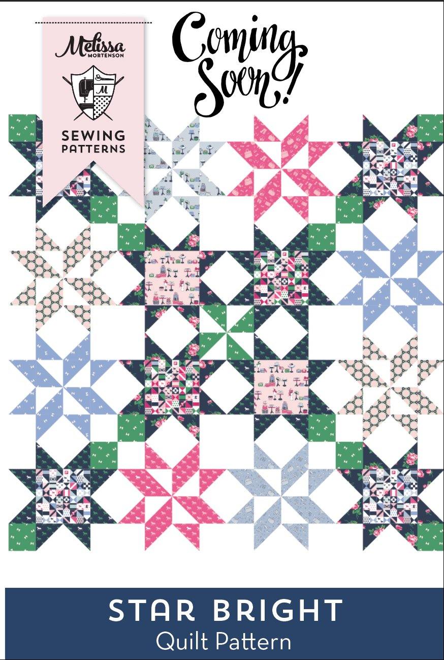 Star Bright Quilt Pattern | Digital PDF Pattern - Polka Dot Chair Patterns by Melissa Mortenson