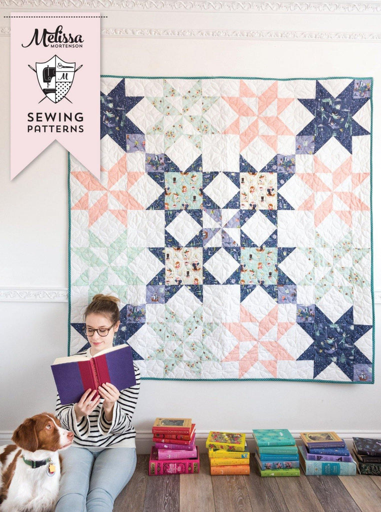 Star Bright Quilt Pattern | Digital PDF Pattern - Polka Dot Chair Patterns by Melissa Mortenson