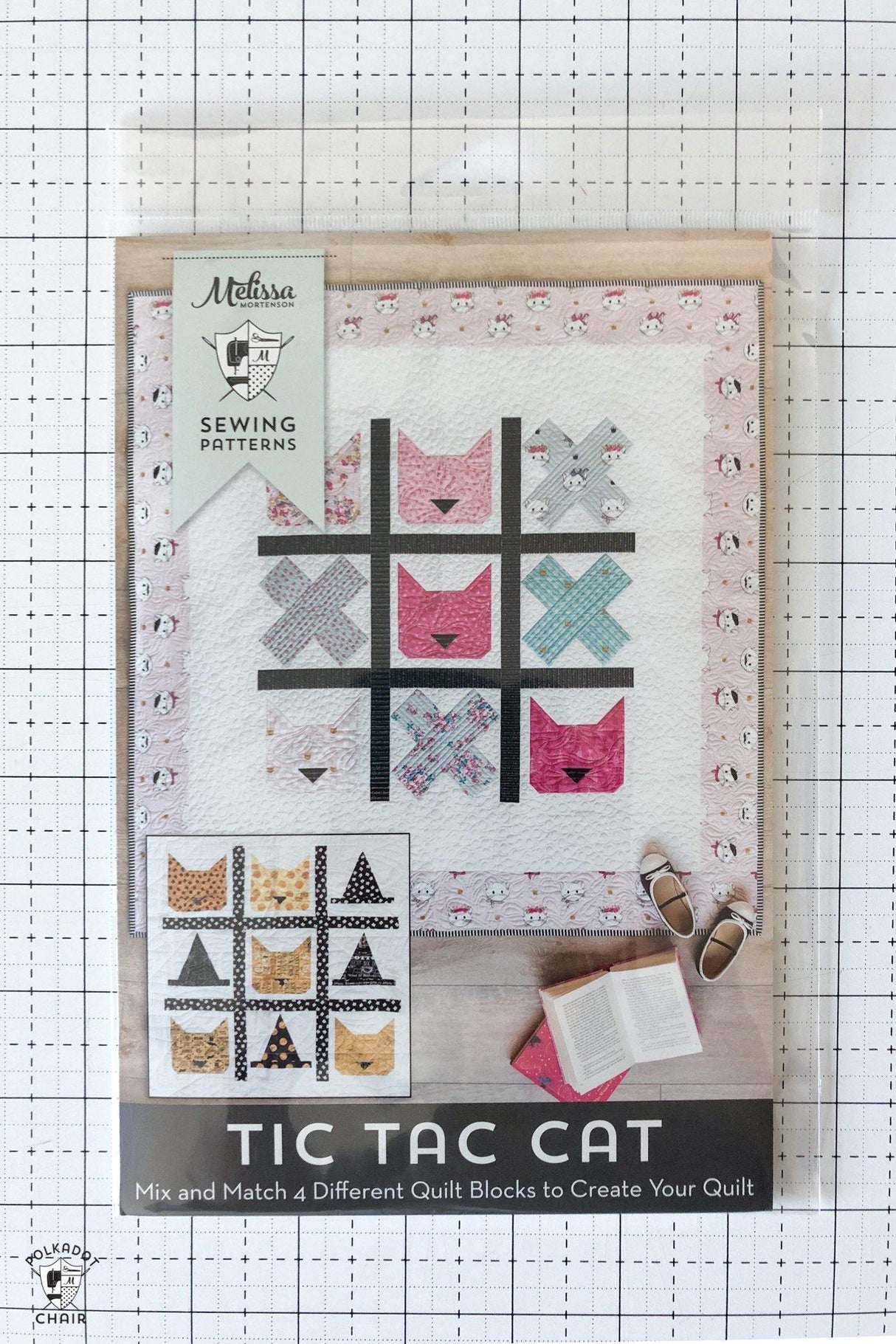Tic Tac Cat Quilt Pattern; Package of 6 | Wholesale Only