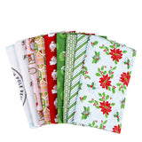 Claus & Co Fabric Bundle; Blue; 1 yard each of 8 prints and Panel
