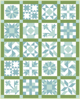 Society Sparkler Vintage Inspired Sampler Quilt Pattern; Digital PDF Quilt Pattern