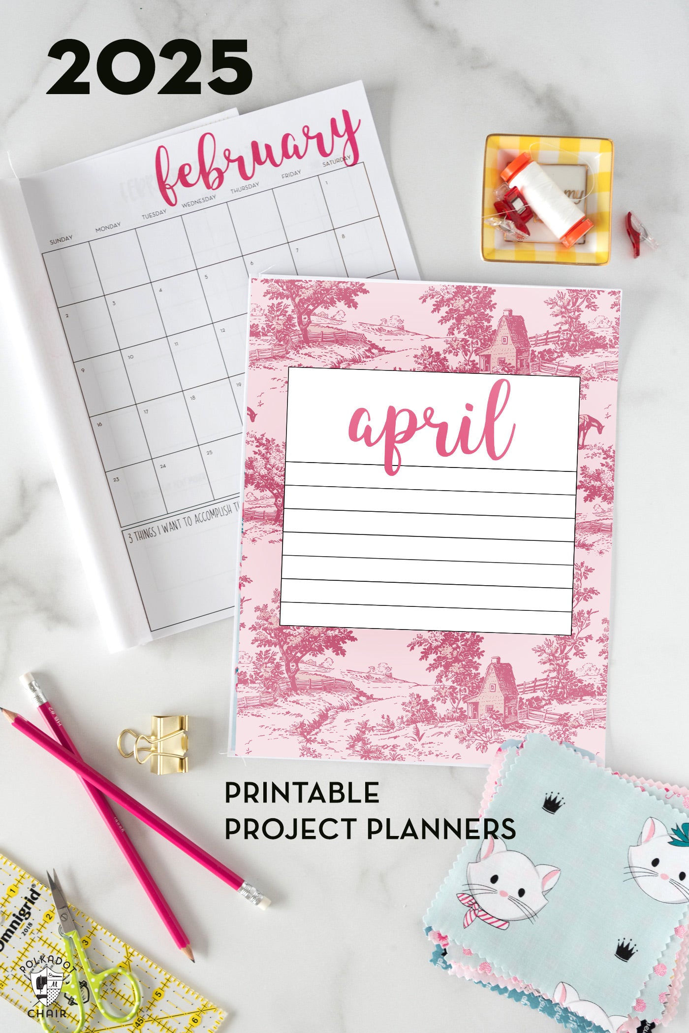 2025 Project Planner Printable | Digital PDF Product