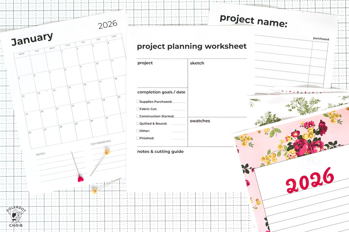 2026 Project Planner Printable | Digital PDF Product