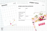 2026 Project Planner Printable | Digital PDF Product