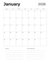 2026 Project Planner Printable | Digital PDF Product